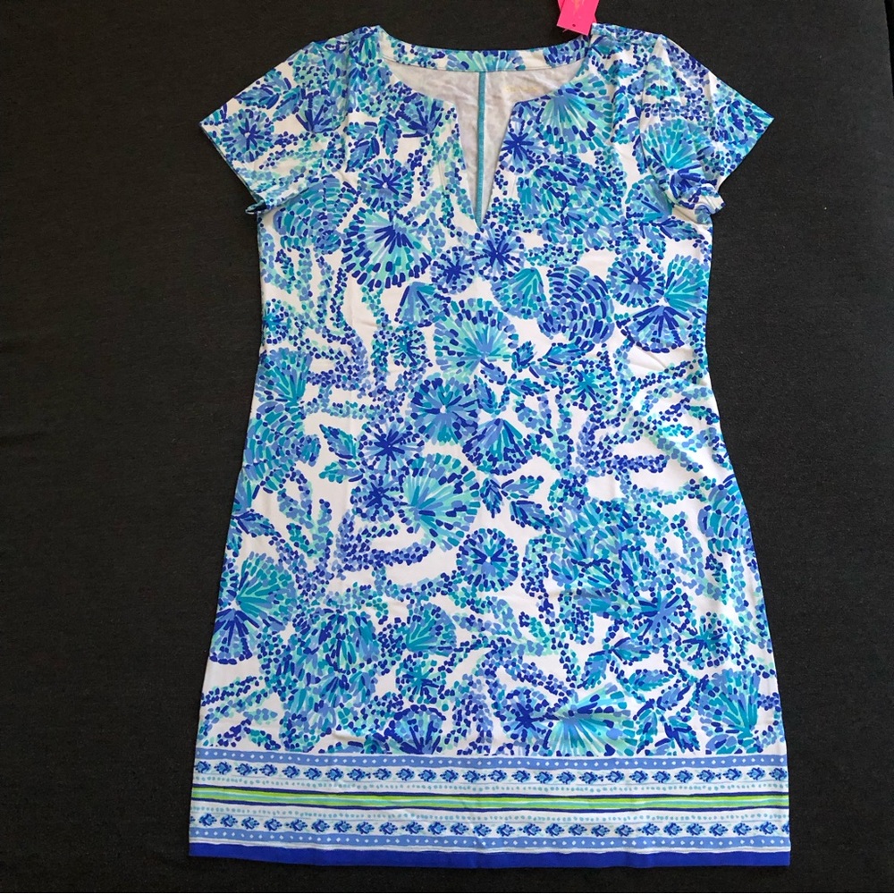 Lilly Pulitzer Turquoise Oasis “Shell Me You Love Me” Dress